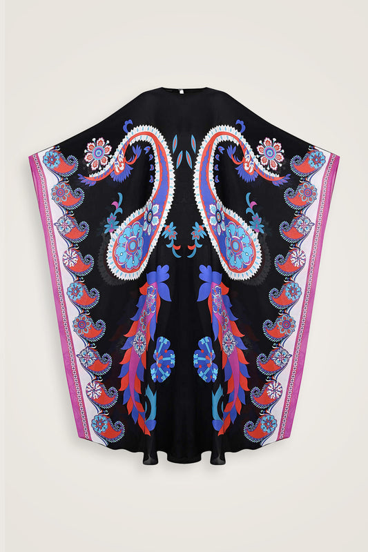 Lahor Siyah İpek Kaftan