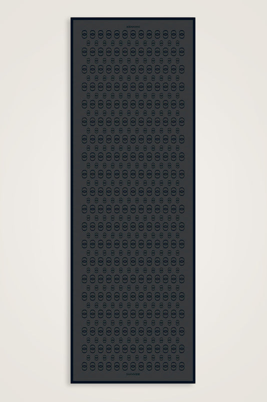 Zincir Logo Füme Pamuk Floş Şal 70x210