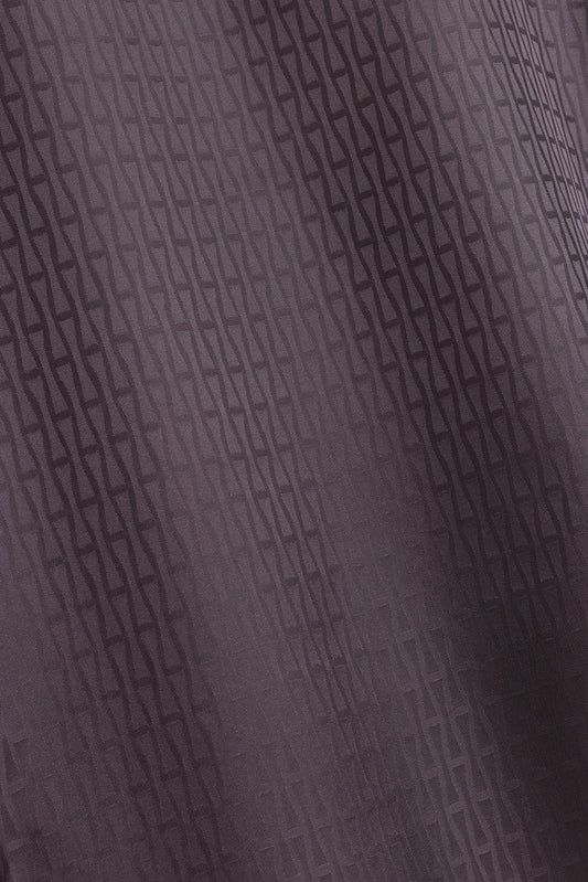 Iman I Anthracite Jacquard Silk Sleeveless Blouse