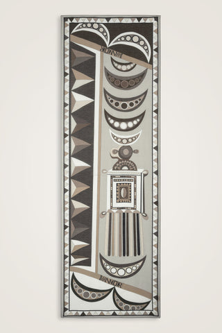 Afrika Gri Pamuk İpek Vual Şal 70x210