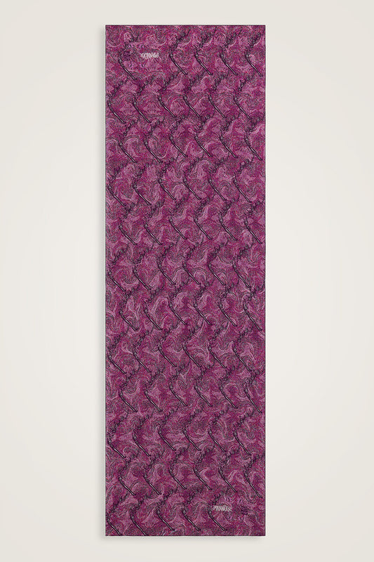 Alaz Atları Pembe Krep İpek Şal 70x210