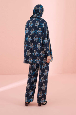 Aşk Petrol İpek Pijama Pantolon