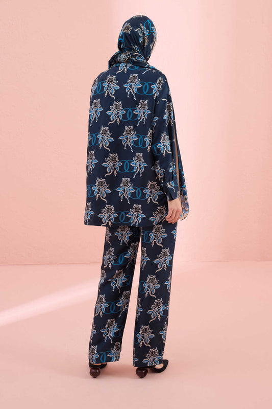 Aşk Petrol İpek Pijama Pantolon