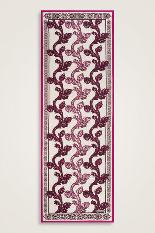 Aşk Sarmaşığı Pembe Pamuk İpek Şal 72x212