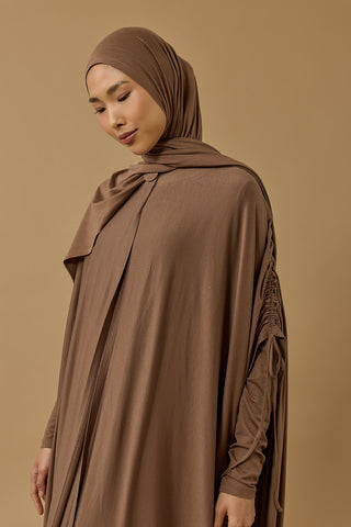 Aşka Yolculuk Cappucino Penye Abaya