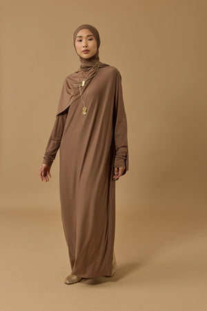 Journey to Love Cappuccino Cotton Dress
