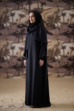 Journey to Love Naia Cotton Dress Black