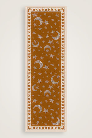 Ayla Yıldız Altın Pamuk Floş Şal 70x210