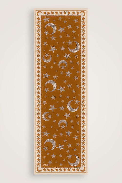 Ayla Yıldız Altın Pamuk Floş Şal 70x210