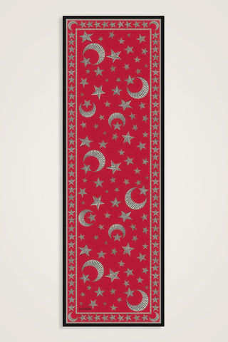 Ayla Yıldız Kırmızı Floş Pamuk Şal 70x210