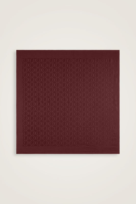 Bambunoor Bordo Naia Eşarp 95x95
