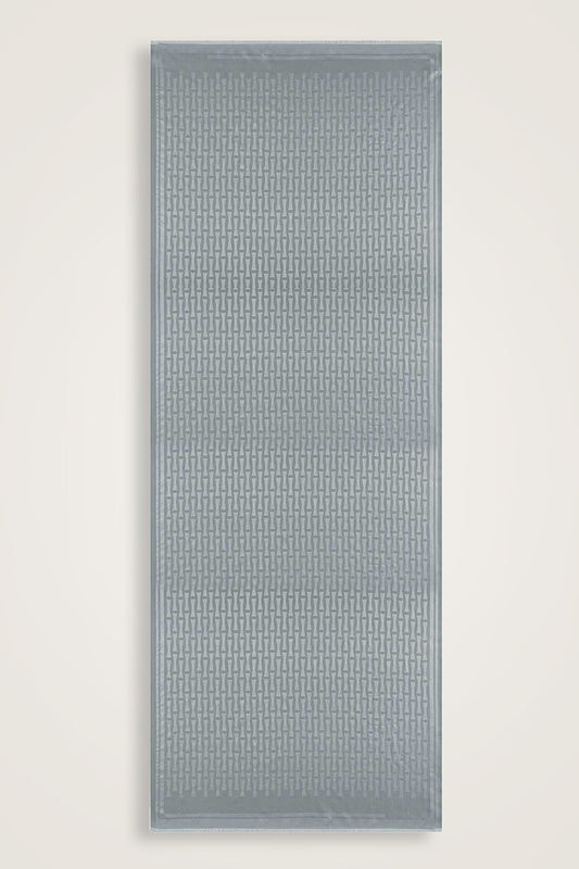 Iman I Gri İpek Şal 70x200