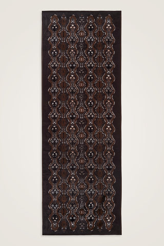 Çağlayan Kahve Pamuk Floş Şal 72x212