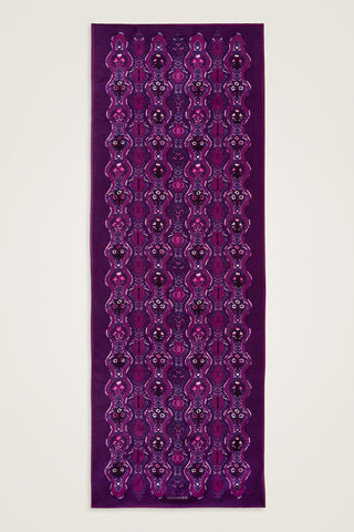 Çağlayan Mor Pamuk Floş Şal 72x212