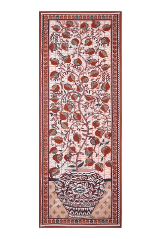 Cennet Narı Tarçın Pamuk Şal 70x210