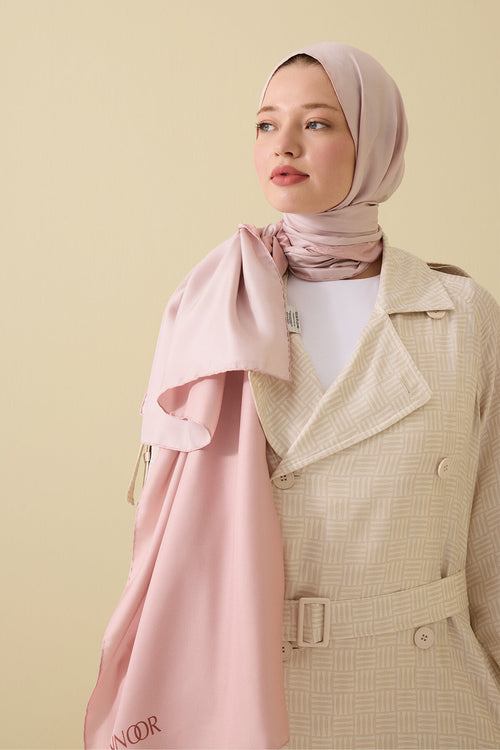 Double Sided Mulberry Silk Shawl Pink