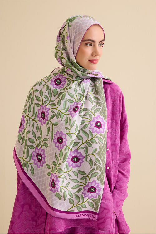 Fence Lilac Viscose Shawl