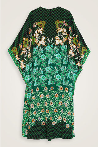 Çit Yeşil İpek Kaftan