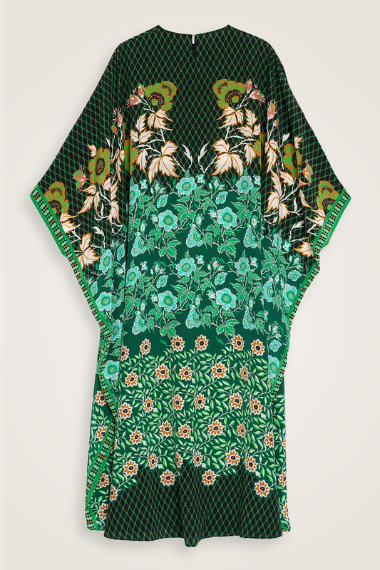 Çit Yeşil İpek Kaftan