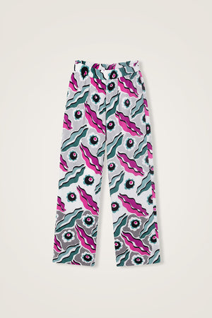 Children's Pink Fluffy Viscose Trousers