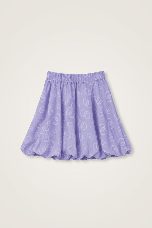 Children's Chain Lilac Floss Viscose Balloon Skirt