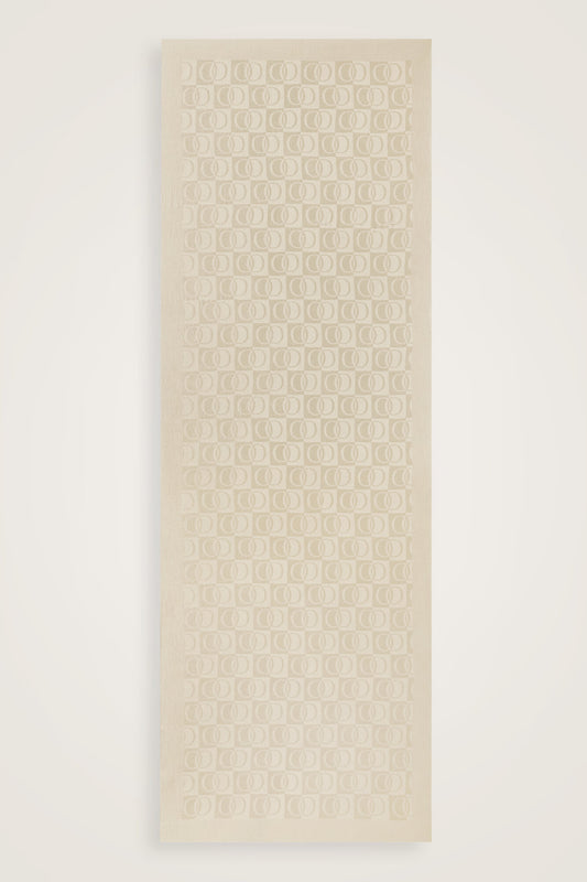 Dama Desen Bej Naia Pamuk Şal 70x200