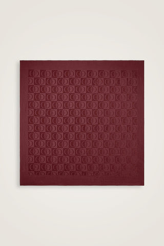 Dama Desen Bordo Naia Eşarp 95x95