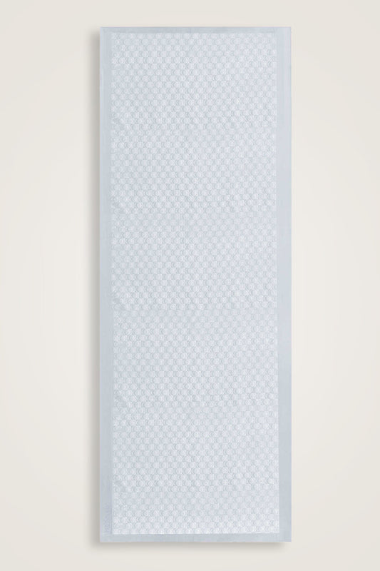 Dama Logo Gümüş Shiny Jakar Şal 70x190