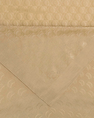 Dama Logo Bej Shiny Jakar Şal 70x190