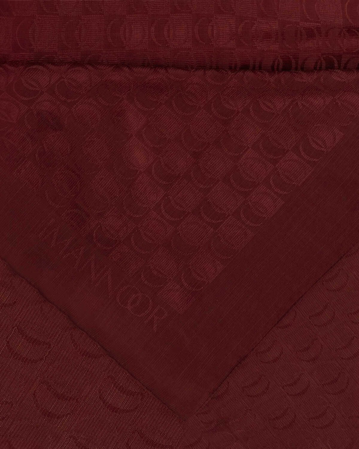 Dama Logo Bordo Shiny Jakar Şal 70x190