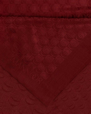 Dama Logo Bordo Shiny Jakar Şal 70x190