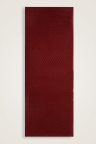 Dama Logo Bordo Shiny Jakar Şal 70x190