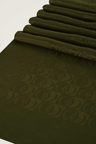Dama Logo Haki Shiny Jakar Şal 70x190