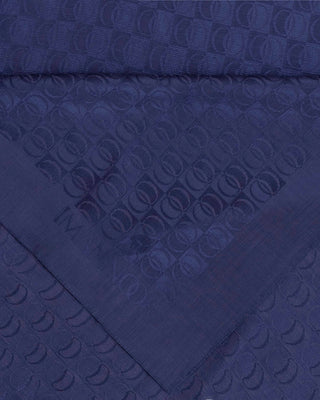 Dama Logo Lacivert Shiny Jakar Şal 70x190