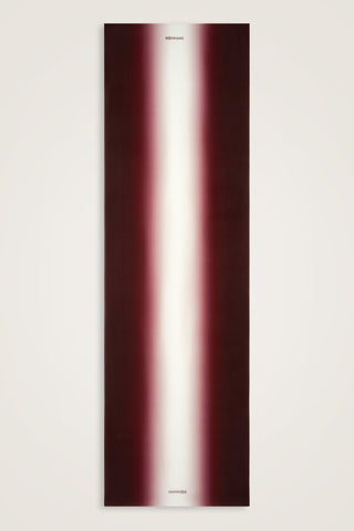 Degrade Bordo-Beyaz Krep İpek Şal 70x210