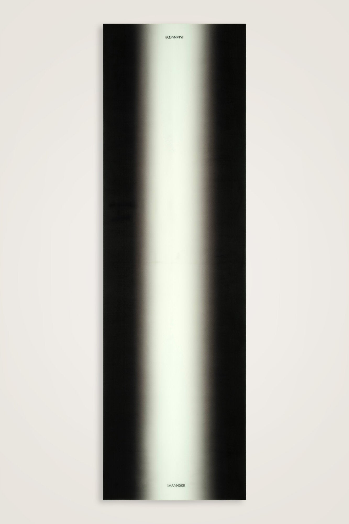 Degrade Siyah-Beyaz Krep İpek Şal 70x210