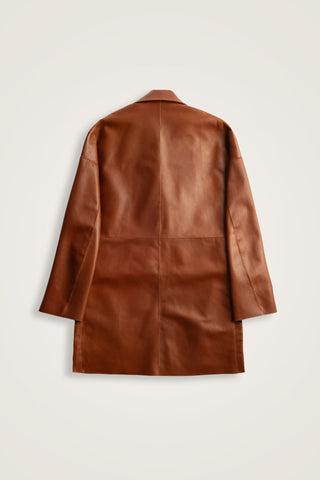 Deri Taba Blazer Ceket