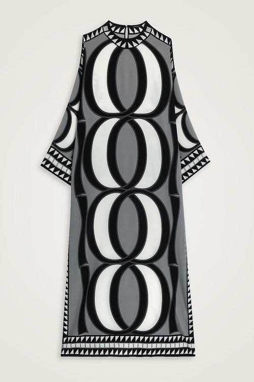 Giant Bambunoor Black Twill Silk Dress