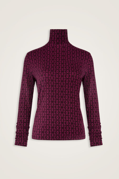 Woven Noor Burgundy Short Supreme Blouse