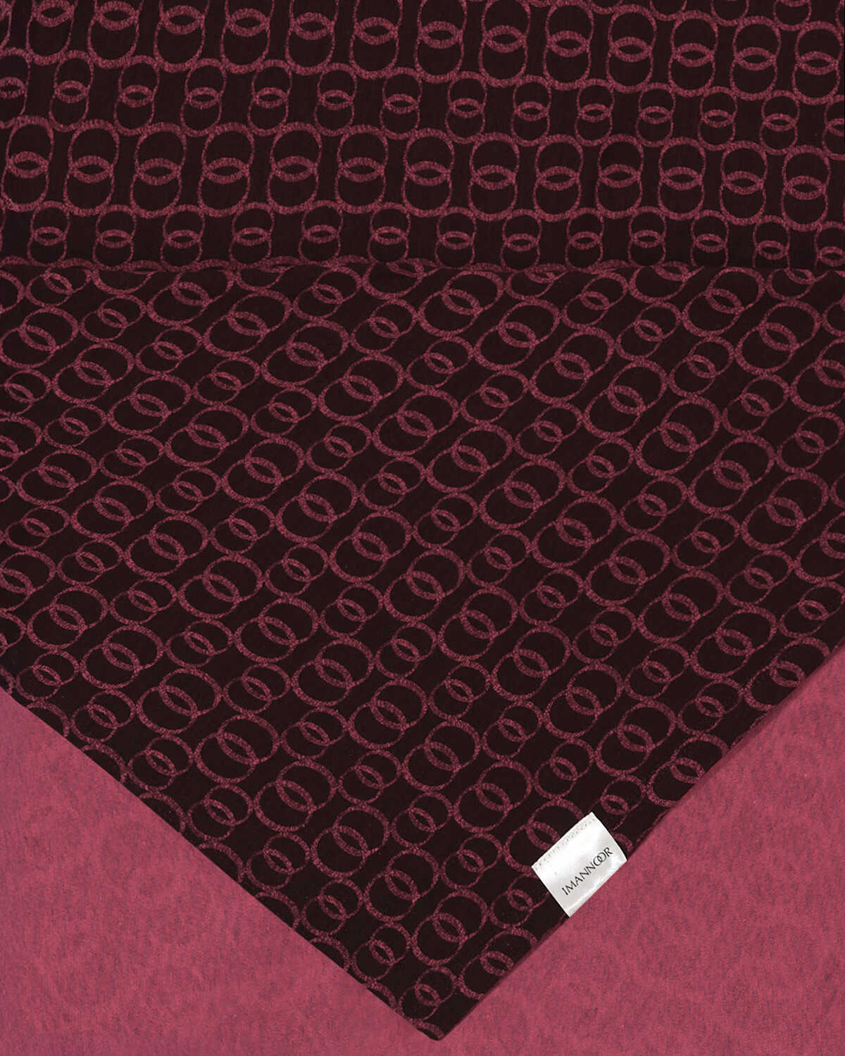 Dokuma Noor Bordo Supreme Şal 70x175