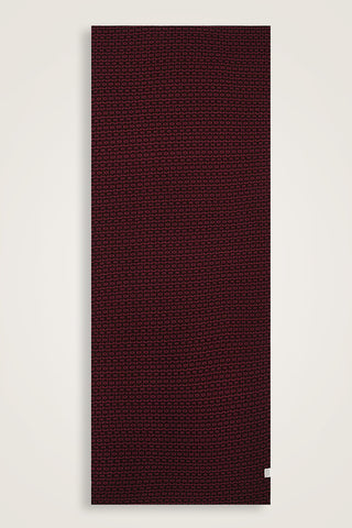 Dokuma Noor Bordo Supreme Şal 70x175