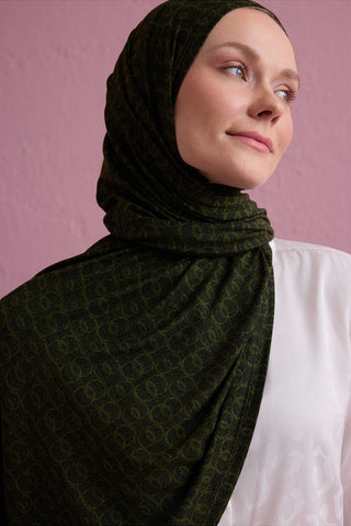 Dokuma Noor Haki Supreme Şal 70x175