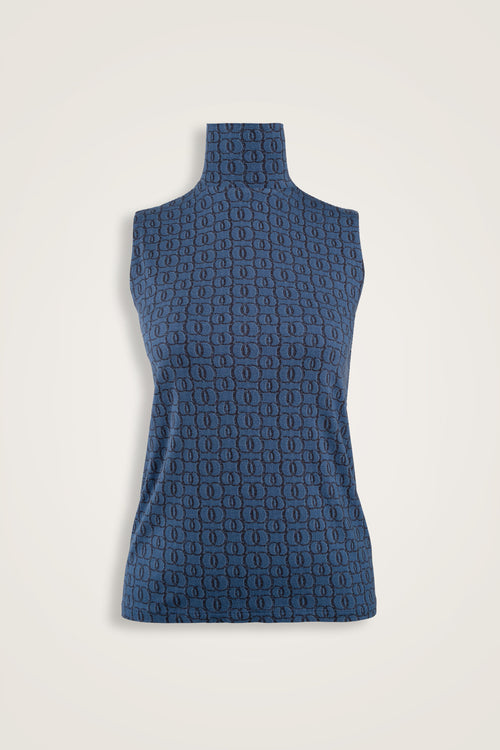 Woven Noor Indigo Supreme Sleeveless Blouse
