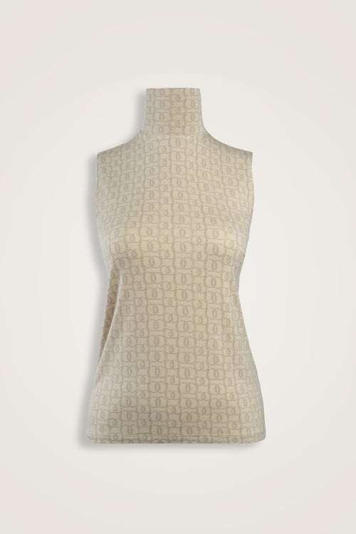 Woven Noor Cream Supreme Sleeveless Blouse