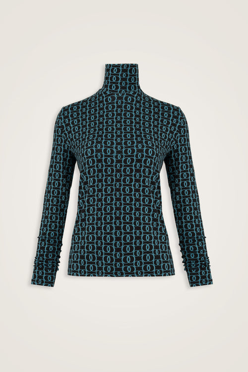 Woven Noor Navy Short Supreme Blouse