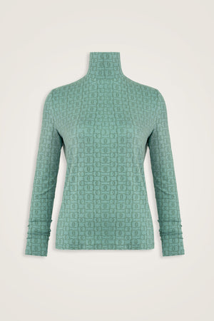 Woven Noor Mint Green Short Supreme Blouse