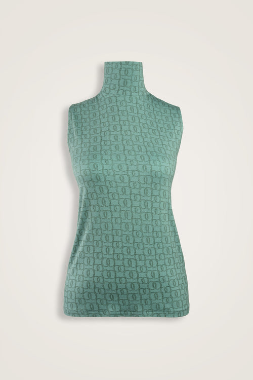 Woven Noor Mint Green Supreme Sleeveless Blouse