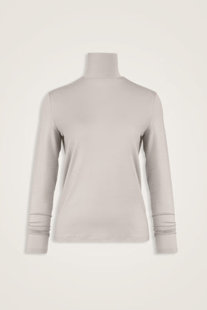 Solid Color Light Stone Short Supreme Blouse