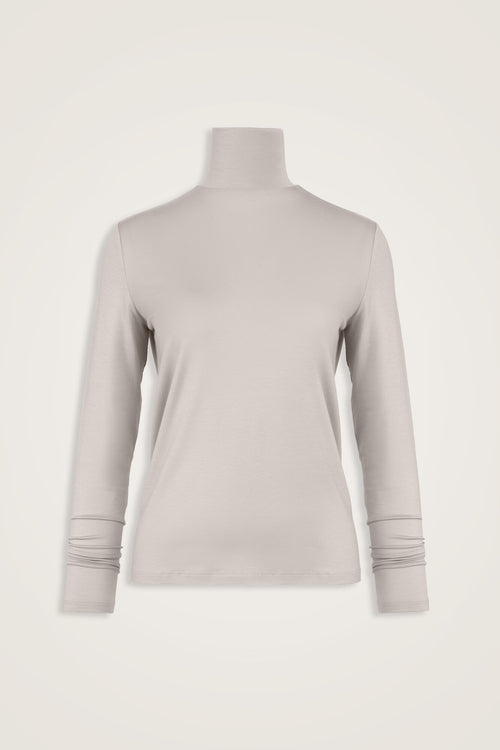 Solid Color Light Stone Short Supreme Blouse