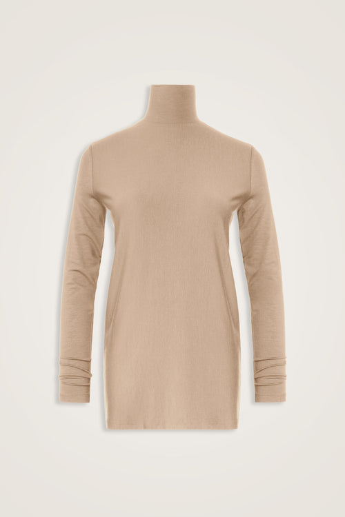 Solid Color Beige Supreme Blouse